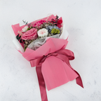 Bukiet Premium w pudełku - EVERGIVE – A Lasting Gesture – Fuchsia Charm