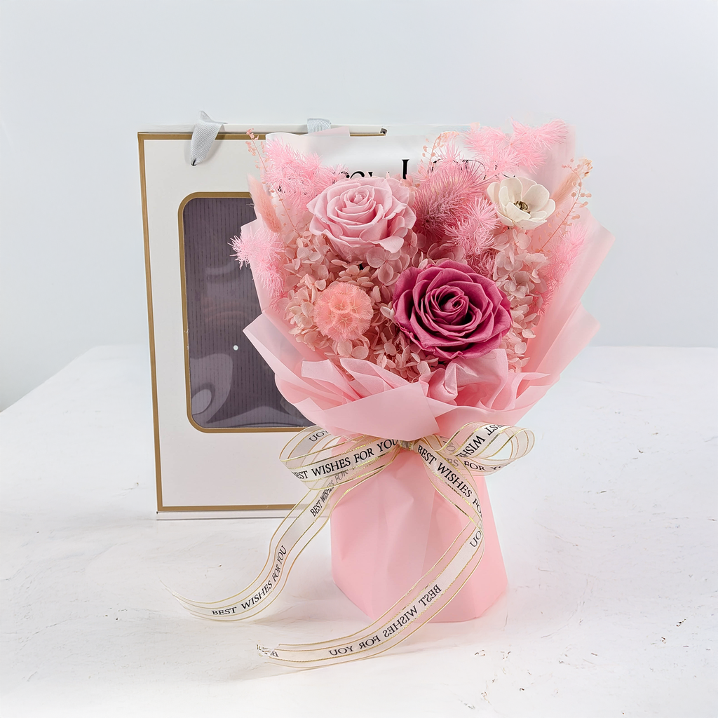 Bukiet Premium w pudełku - EVERGIVE – A Lasting Gesture – Rose Grace