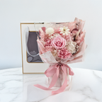 Bukiet Premium w pudełku - EVERGIVE – A Lasting Gesture – Pink Blush