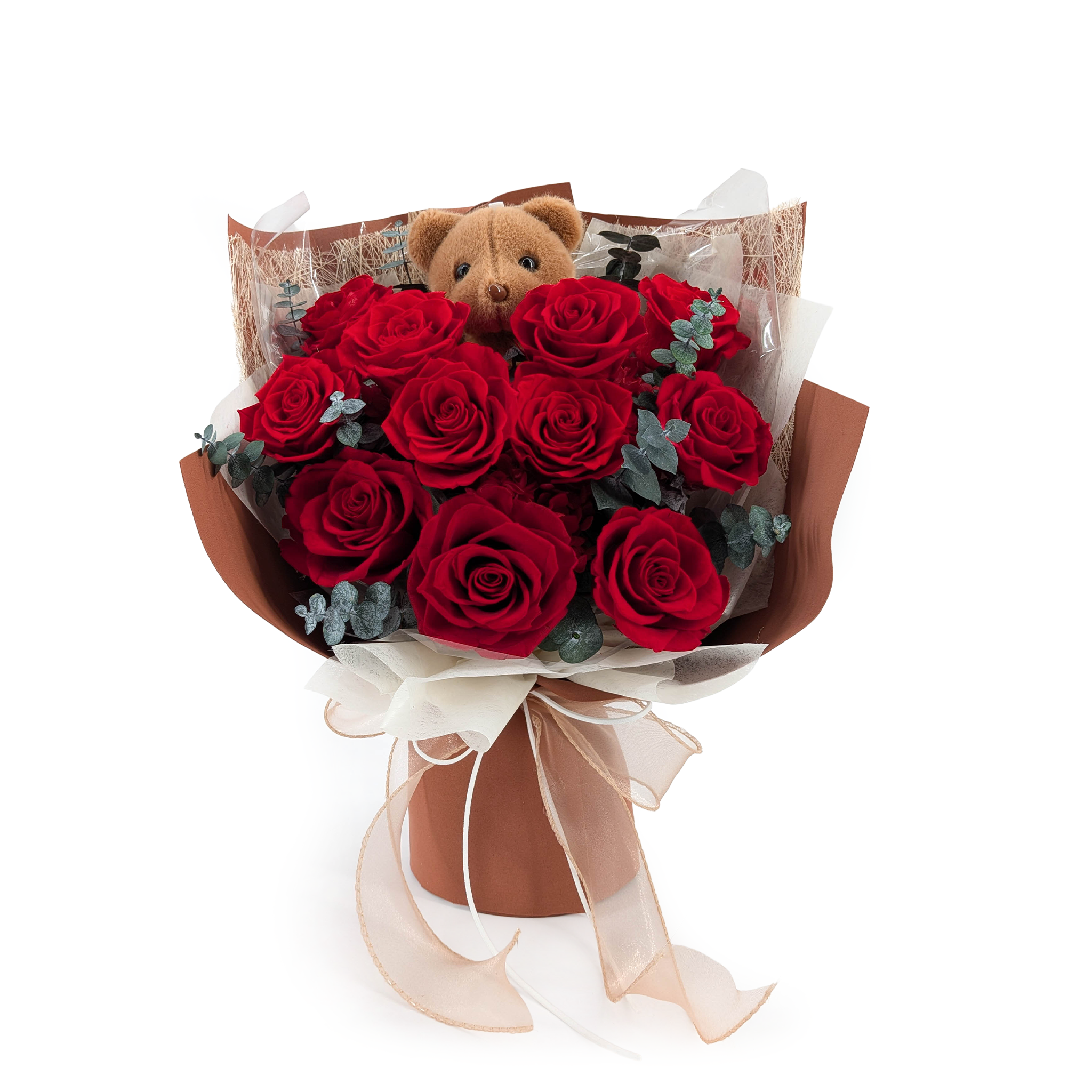 Bukiet Premium w pudełku - EVERGIVE – A Lasting Gesture – Ruby Adore