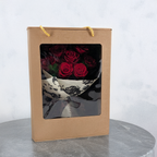 Bukiet Premium w pudełku - EVERGIVE – A Lasting Gesture – Ruby Devotion