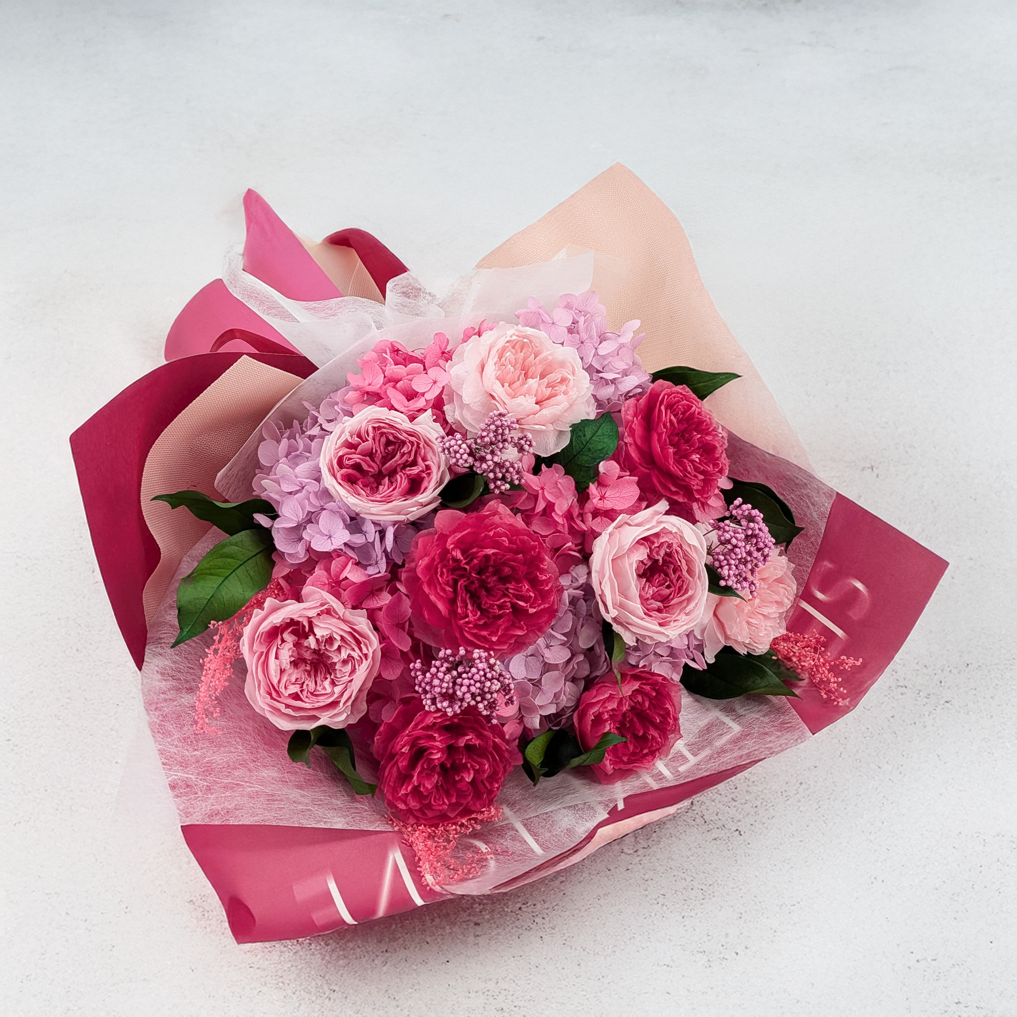 Bukiet Premium w pudełku - EVERGIVE – A Lasting Gesture – Rosé Royal