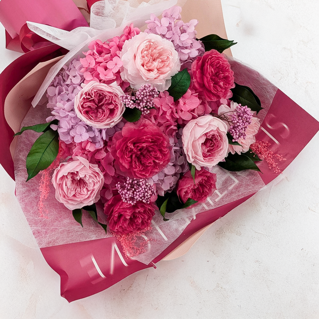 Bukiet Premium w pudełku - EVERGIVE – A Lasting Gesture – Rosé Royal
