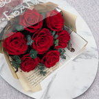 Bukiet Premium w pudełku - EVERGIVE – A Lasting Gesture – Ruby Timeless