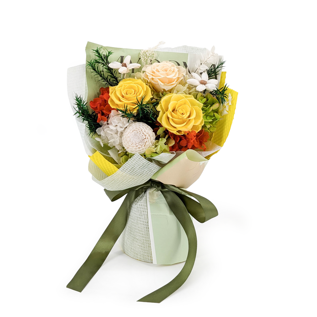 Bukiet Premium w pudełku - EVERGIVE – A Lasting Gesture – Sunny Charm